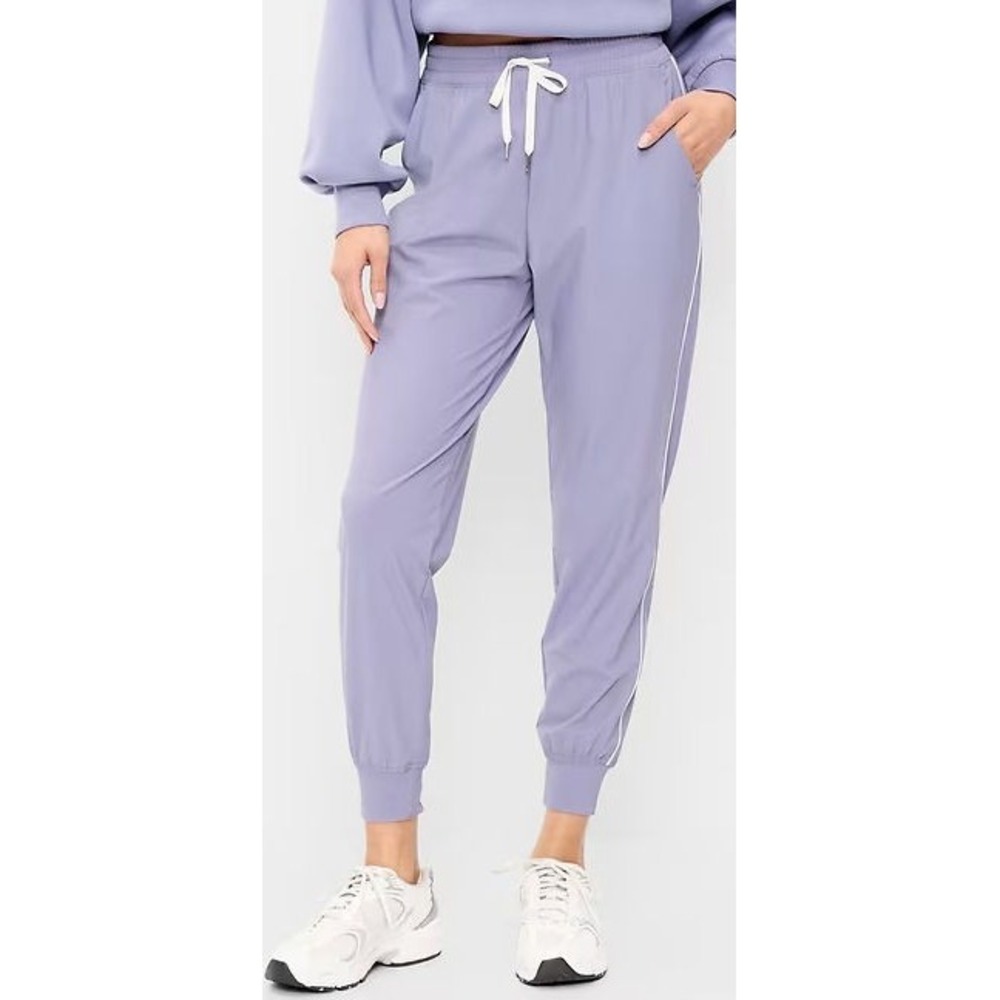 Old Navy women's High Waisted Side Striped SleekTech Jogger - Lunar Path - MP